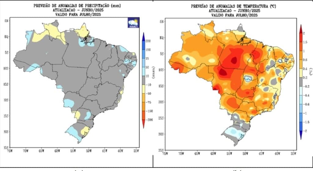 previsão do tempo em julho