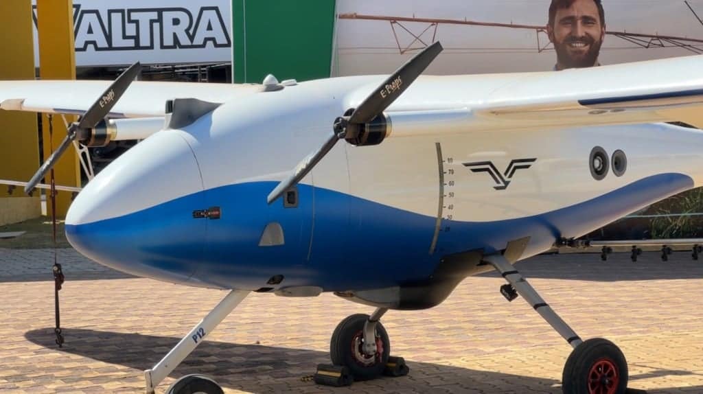 Pelican Spray, aeronave agrícola 100% elétrica e autônoma do Brasil na Bahia Farm Show
