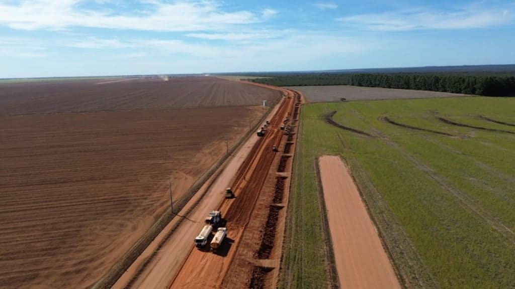 pavimentação asfáltica, estrada da Linha Branca, Oeste da Bahia