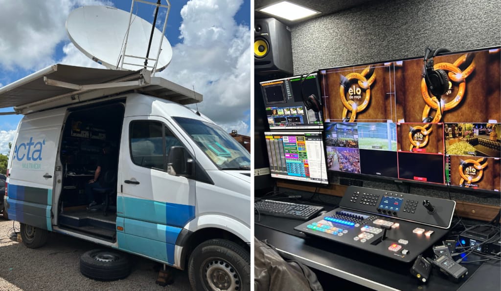 Unidade Móvel por fora e por dentro