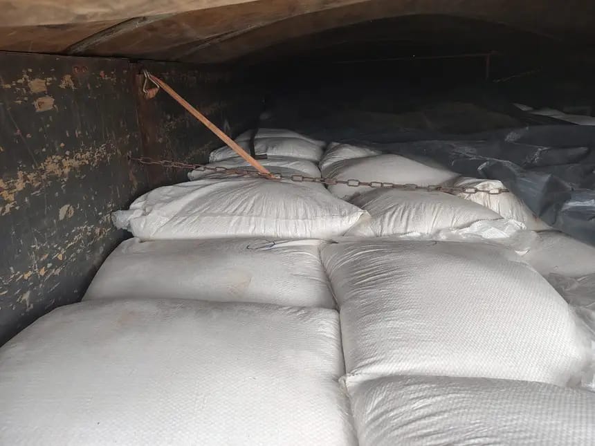 Farinha de mandioca; apreensão